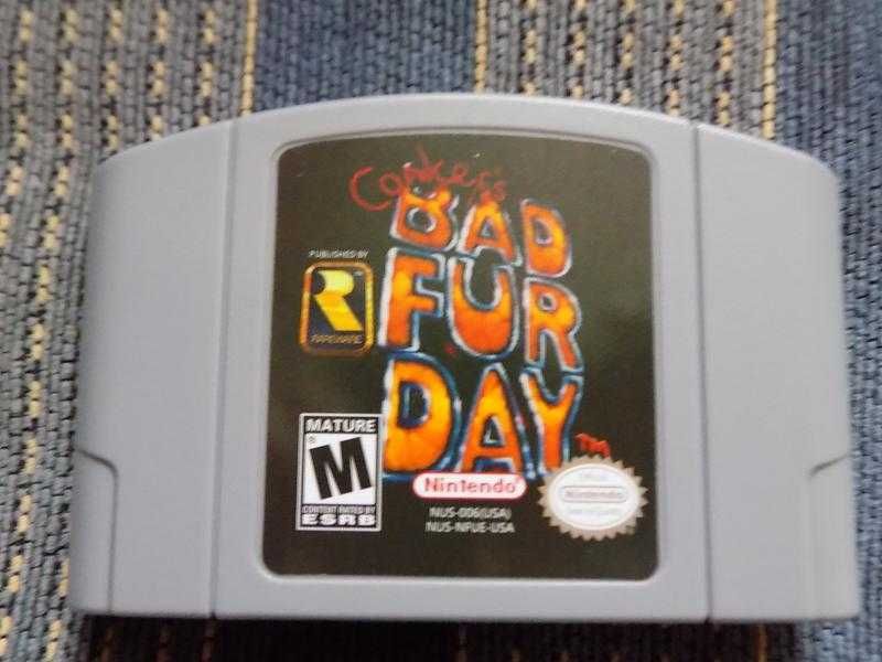Conker's bad fur day - nowy kartridż - Nintendo 64 - mega gra - sprawdzony, działający, dobra sztuka