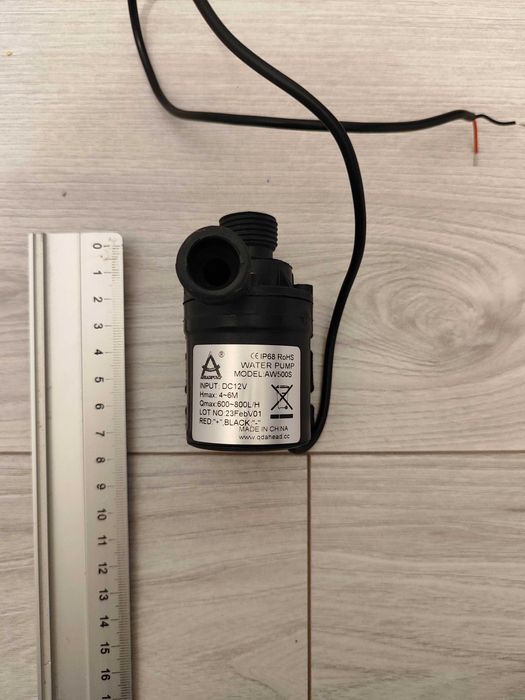 Mini pompa wodna 12V, Bezszczotkowa, 600-800 L/h