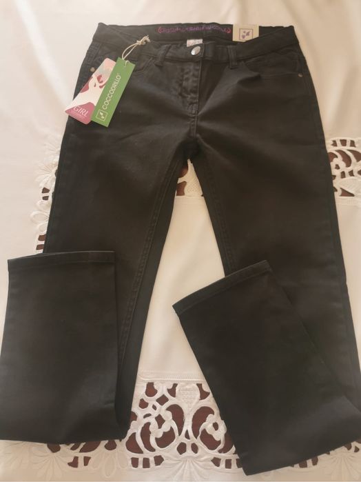 Nowe czarne Jeansy firmy Coccodrillo rozm.152