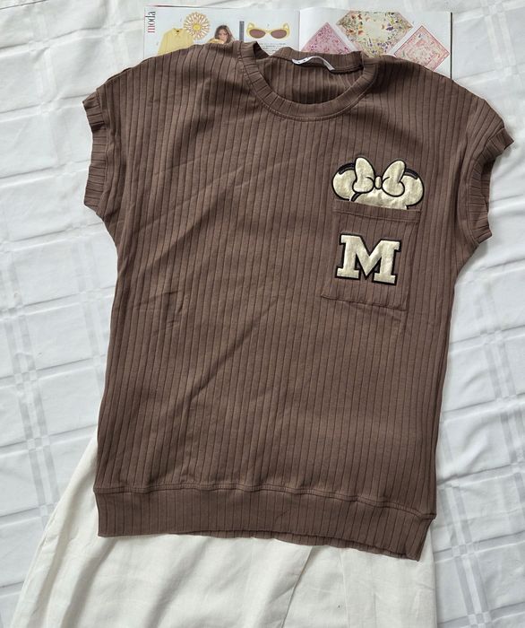 Viralowa bluzka prążkowana Coco marki Butik oversize rozmiarr 38/40