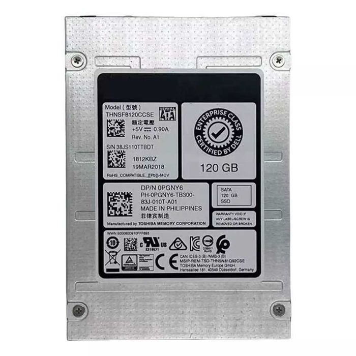 SSD Toshiba 120GB SATA 3.0 6Gbs MLC (P/N 0PGNY6) ТОРГ