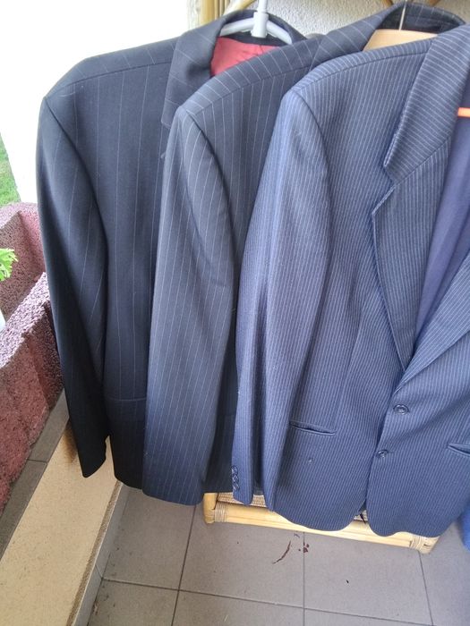 Marynarka męska 182, czarna,  używana, oddam Zielonki koło Krak