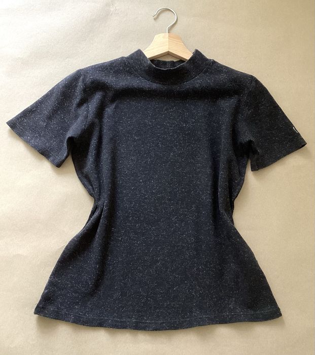 Czarna bluzka z krótkim rękawem rozmiar S 36 Simple