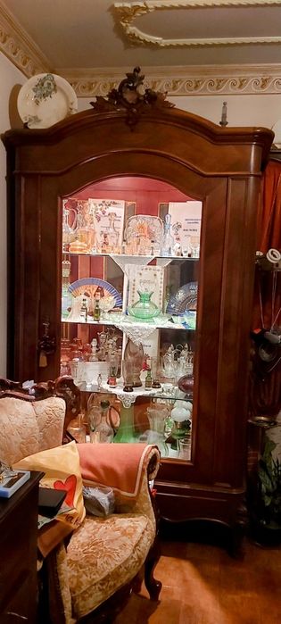 Cristaleira/vitrine antiga