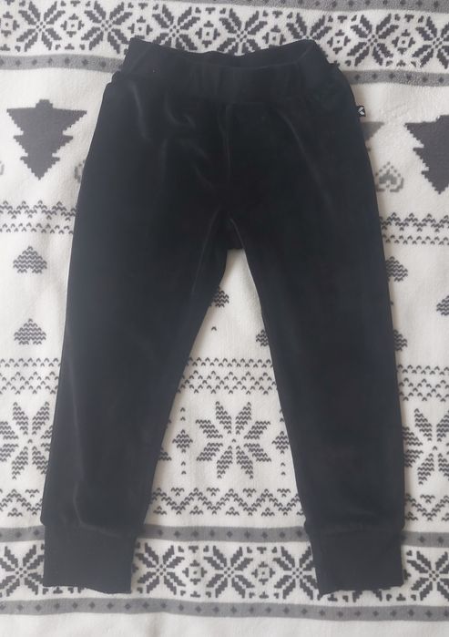 Welurowe spodnie dresowe