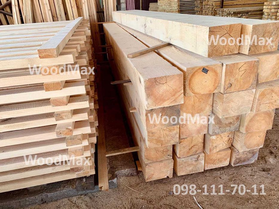 Обрізний брус, дошка 30х100х4, лаги, рейка, пиломатеріали з доставкою