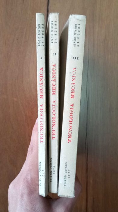 Tecnologia Mecânica 3 volumes de Acácio Teixeira da Rocha