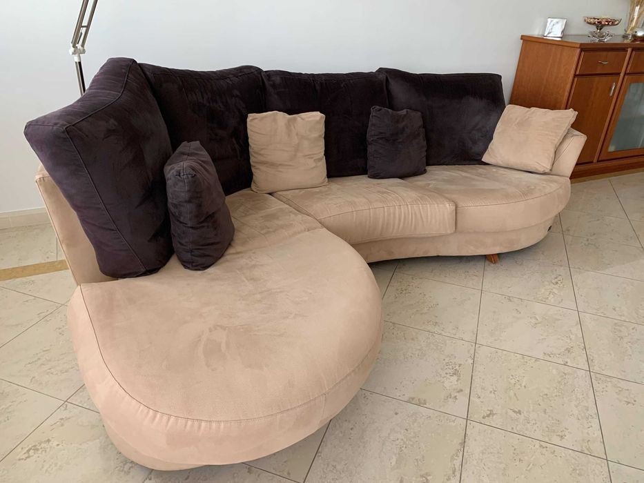 Sofá 2 lugares com chaise longue