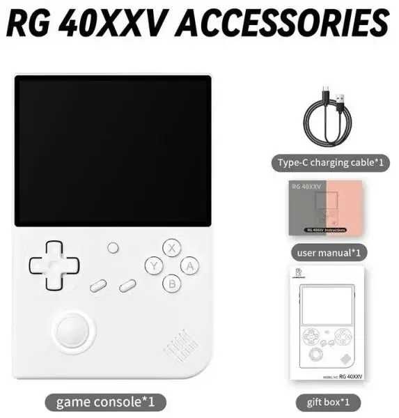 Ігрова приставка Anbernic RG 40XXV 64GB White