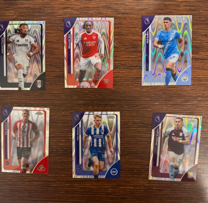 Topps Chrome Premier League 2026 – zestaw kart 100+ Refractor Insert RC