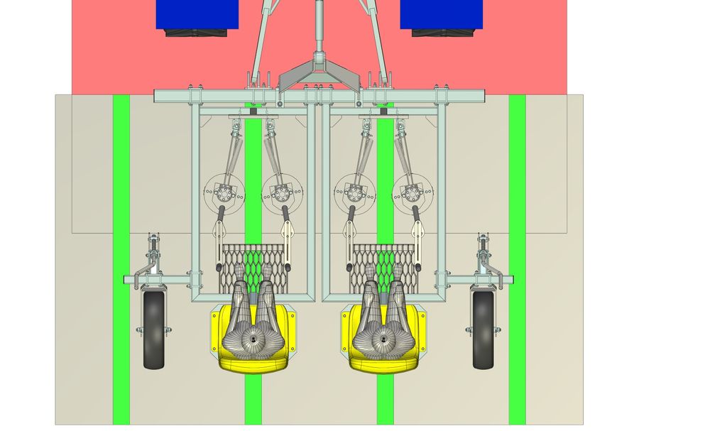 РК-1 Роторний культиватор для гарбузів, капусти.