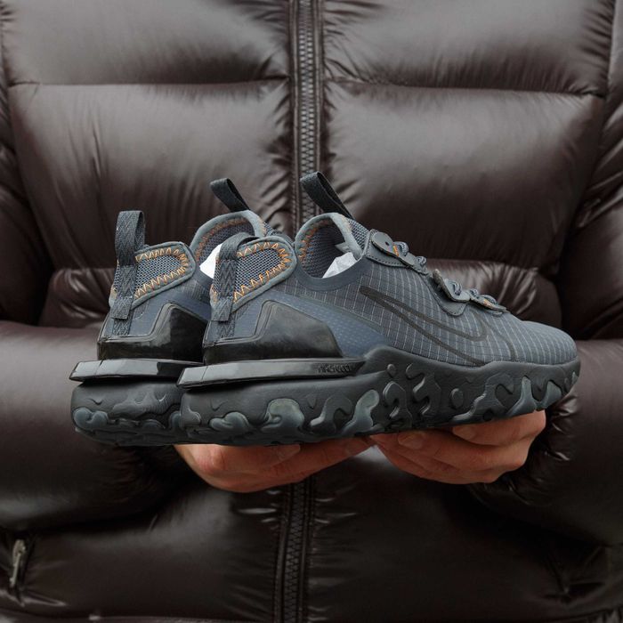 Чоловічі кросівки Nike React Vision "Dark/Grey" Розміри 40-45