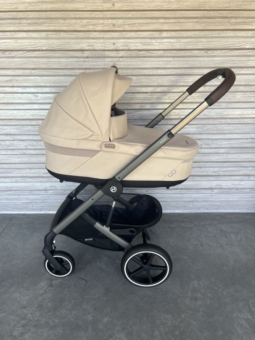 Оновлена версія дитячої коляски Cybex Balios S Lux 2025 року 2в1 в кольорі Almond Beige