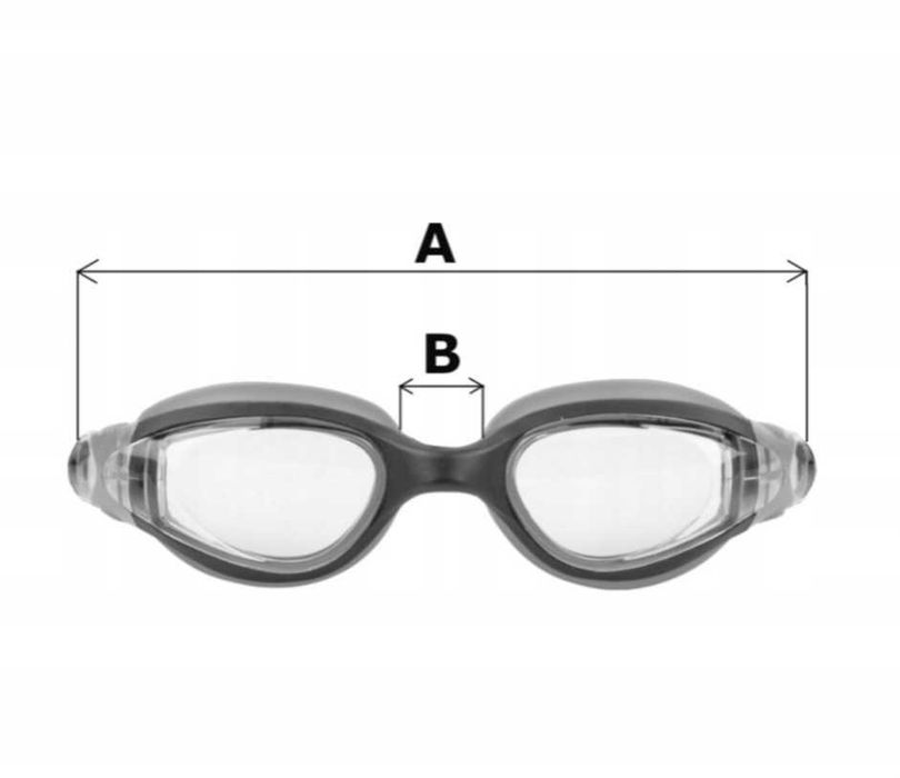 Okulary do pływania sportowe szczelne basen morze UV