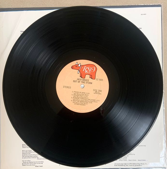 Вінілова платівка Jack Bruce – Out of the Storm 1974 USA