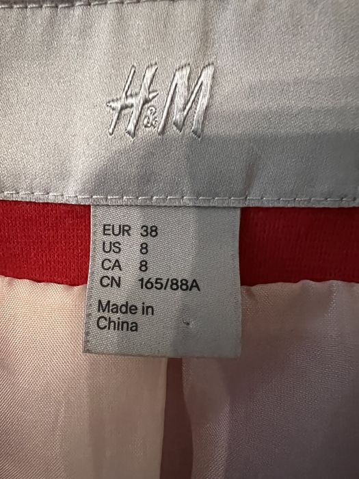 H&M czerwony żakiet marynarka business look  r. 36/38