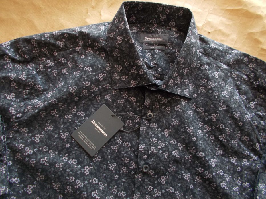 -XL- DRESSMANN 1967 Premium Designerska Nowa Koszula Męska XL 44 UK