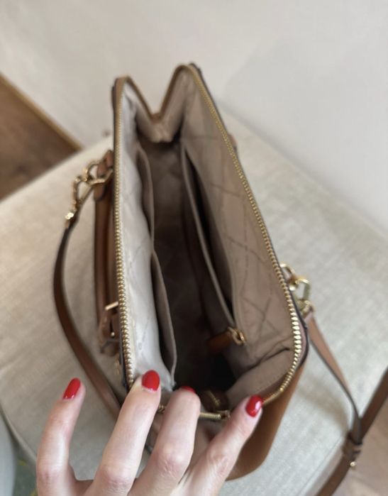Mala Michael Kors pele castanha