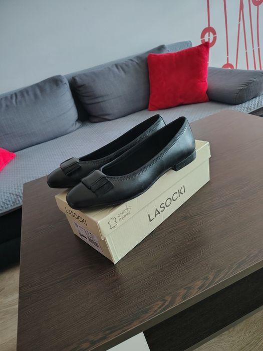 Baleriny Lasocki czarne r.39 jak nowe
