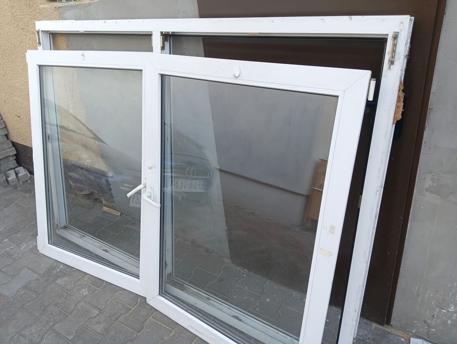 Okno białe PCV  200 cm x 150 cm