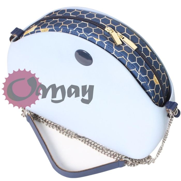 Granatowy organizer OBAG MOON LIGHT złote plastry miód 2kieszenie OMAY
