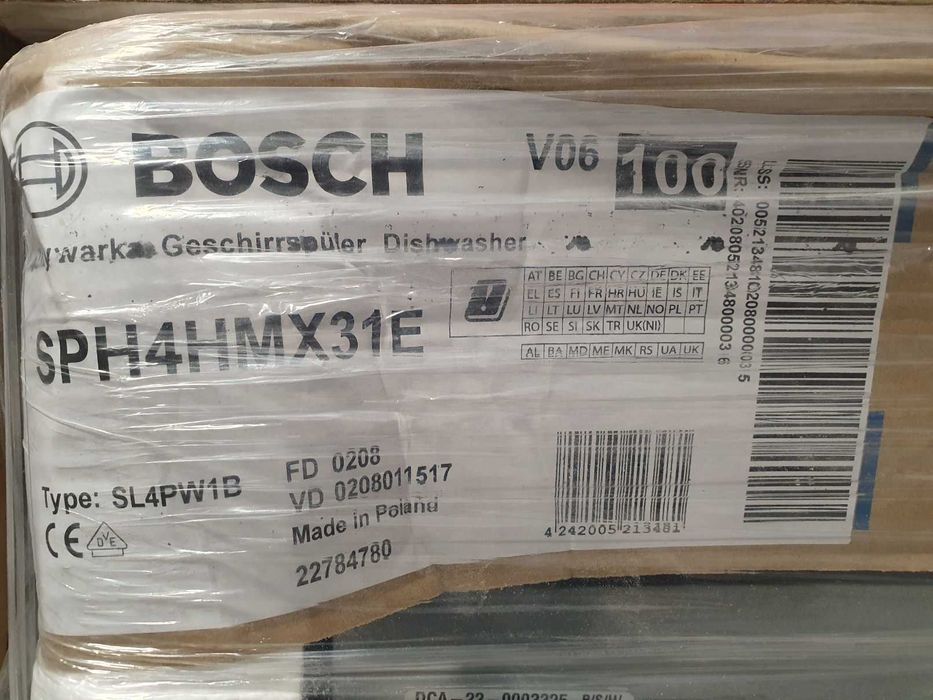 Zmywarka Bosch Serie 4 SPH4HMX31E 45cm do zabudowy 3 szuflady WiFi