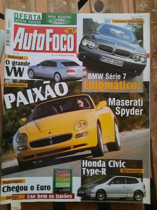 Lote revistas antigas "AutoFoco"
