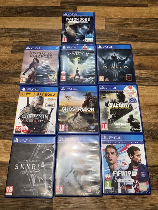 Gry PS4 – zestaw 10 gier