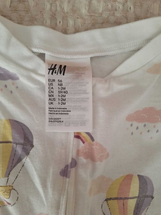 Babygrow da H&M 1-2 meses 56 cm
