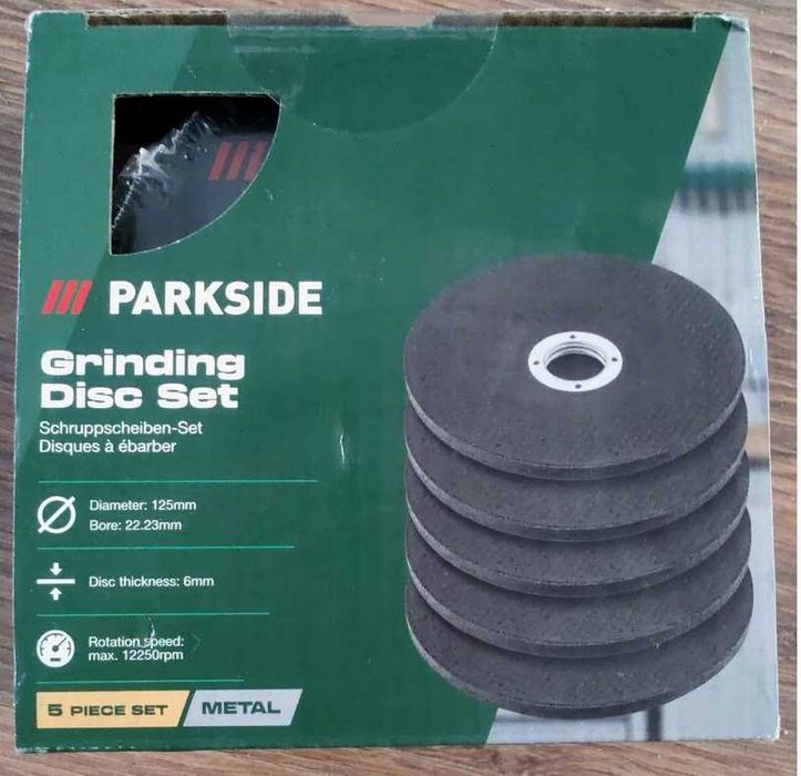 PARKSIDE PERFORMANCE Metalowe tarcze do cięcia 125mm gr 6mm 5 SZTUK