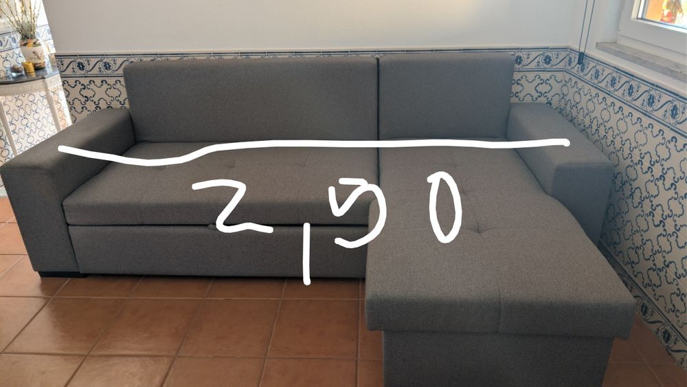 Sofá cama pouco uso