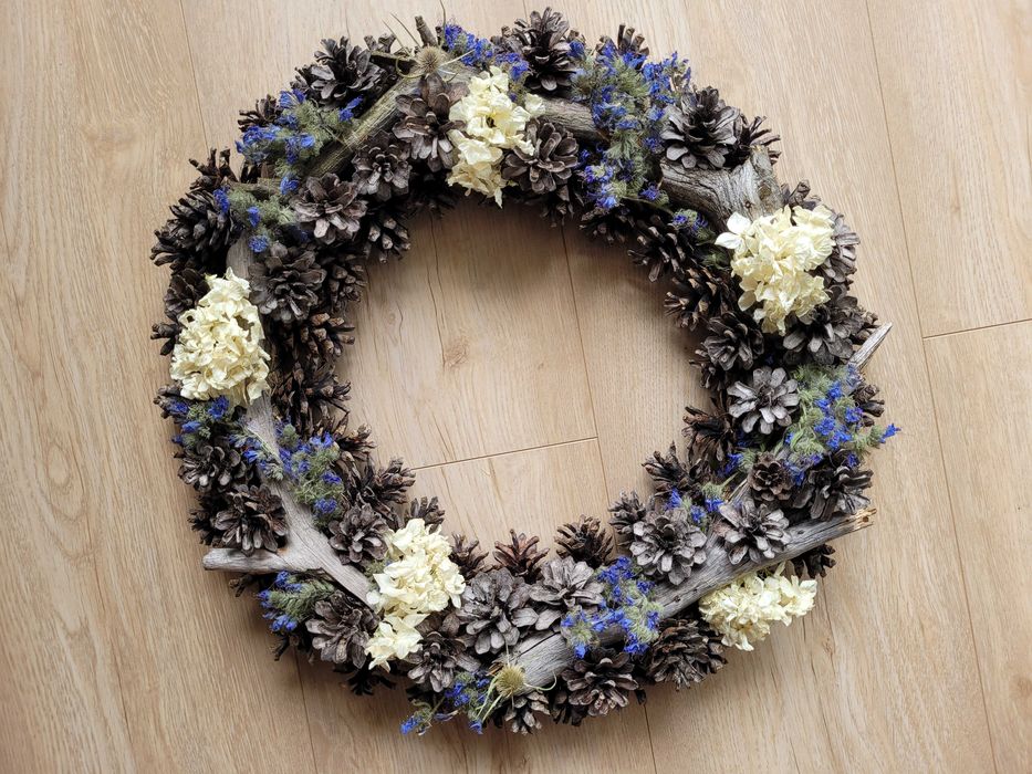 WIELKANOC ozdoba stroik / dodatek na stół Wianki wielkanocne 40 cm śr.