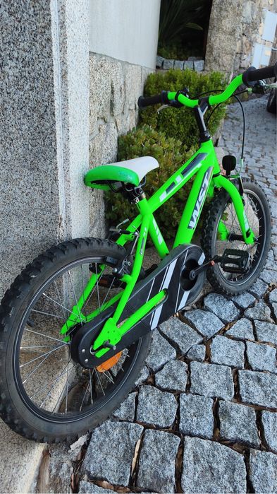 Bicicleta wst criança roda 18 verde