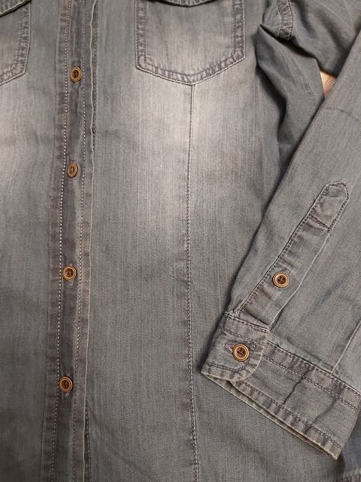 Koszula jeansowa, jeans bawełna 146