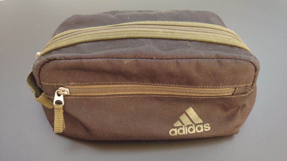 Kosmetyczka Adidas dwie komory na zamek