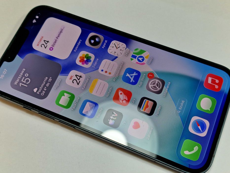 Iphone 14 128GB/ Midnight/ Czarny/ BAT 85%/ Grade B + ładowarka