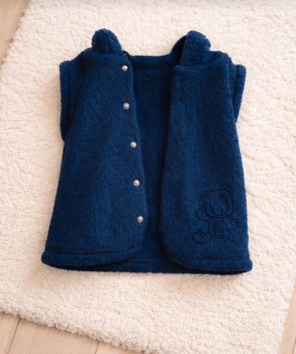 Ciepła kamizelka polarowa 86 12-18 mies granat HIT