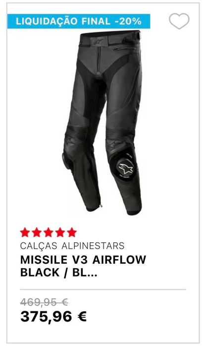 Calças Alpinestar Missile V3 Airflow