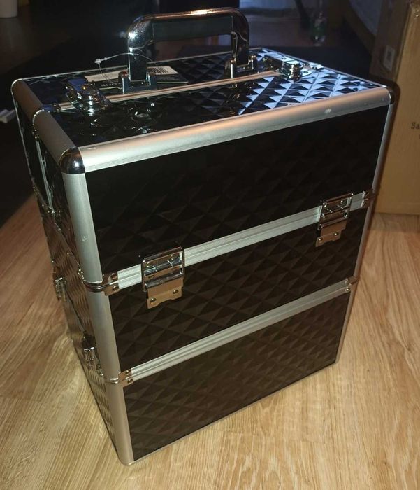 KUFEREK KOSMETYCZNY XXL duży pojemny kosmetyczka kuferek walizka