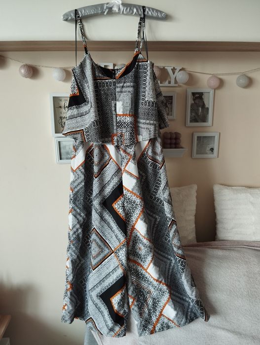 Nowy kombinezon letni kuloty szerokie nogawki 3/4 L 40