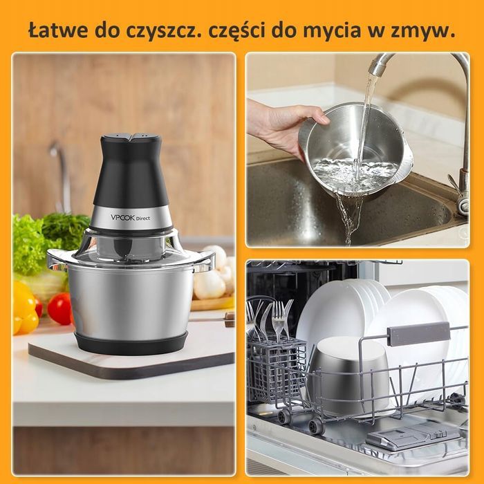 Rozdrabniacz Elektryczny Do Mięsa Warzyw Kuchenny Mocny