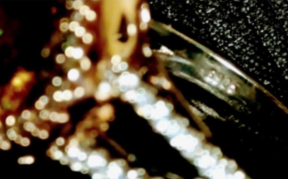 Srebro- Różowe Złoto 14k. Pierścionek z Morganitem r.17