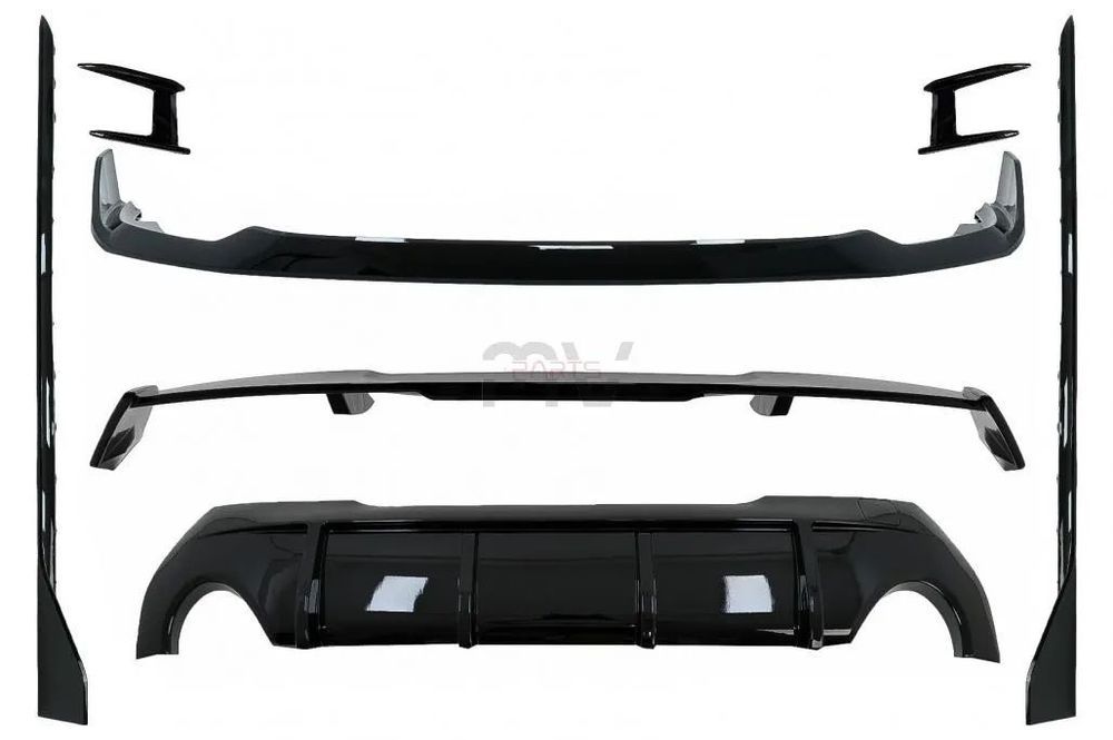 Conjunto Bmw Série 1 F40 (2019 a 2023) Spoiler, Aileron, Laminas e