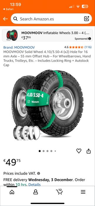 Rodas macica para carrinho