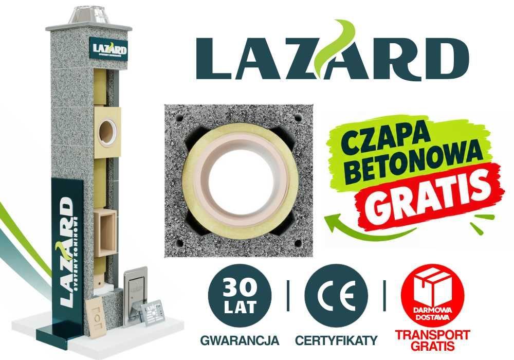 System kominowy LAZARD TERMO PLUS S fi200 6m dymowy bez wentylacji do kominka, pelletu certyfikowany ceramiczny ocieplony kompletny komin systemowy