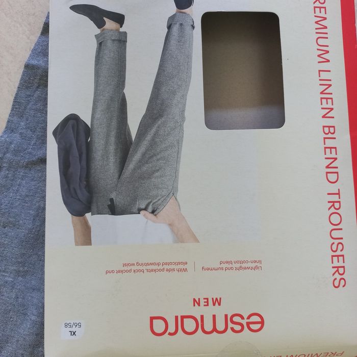 Nowe lniane spodnie męskie- XL