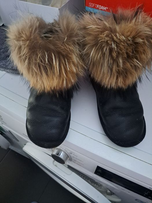 Botki skórzane zimowe