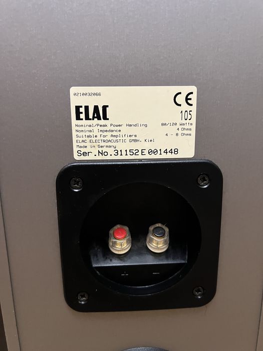 Підложна акустика, колонки elac 105 (2покоління)