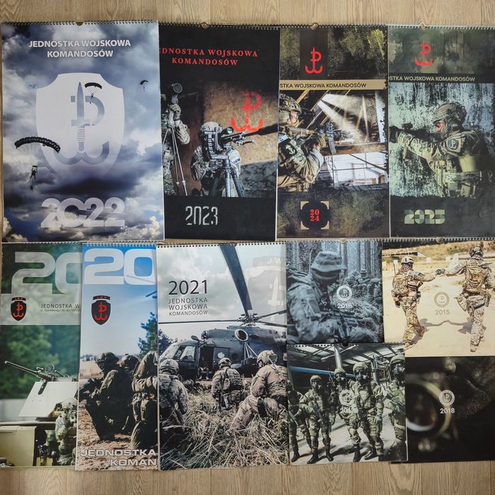 Kalendarze JWK Lubliniec 11 sztuk 2015-2025