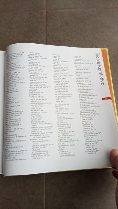 Livro culinária de capa dura